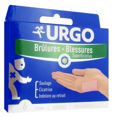 Urgo Brûlures et Blessures Superficielles 6 Tulles Petit Format Urgo Brûlures et Blessures Superficielles 6 Tulles Petit Format