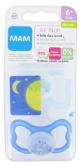 MAM Air Nuit 2 Sucettes Silicone 6 Mois et + MAM Air Nuit 2 Sucettes Silicone 6 Mois et +