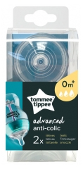 Tommee Tippee Anti-Colique Avancé 2 Tétines Débit Variable 0 Mois et + Tommee Tippee Anti-Colique Avancé 2 Tétines Débit Variable 0 Mois et +