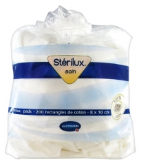 Hartmann Stérilux Soin 200 Cotton Pads 8 x 10cm Hartmann Stérilux Soin 200 Cotton Pads 8 x 10cm
