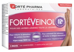 Forté Pharma FortéVeinol 12 heures 30 Comprimés Forté Pharma FortéVeinol 12 heures 30 Comprimés