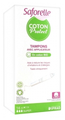 Saforelle Coton Protect 14 Tampons avec Applicateur Super Saforelle Coton Protect 14 Tampons avec Applicateur Super