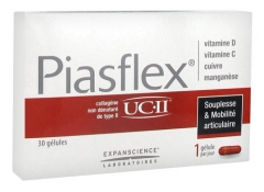 Piasflex Collagène Non Dénaturé de Type II 30 Gélules Piasflex Collagène Non Dénaturé de Type II 30 Gélules