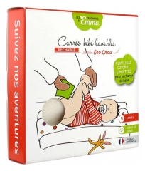 Les Tendances d'Emma Collection Eco Chou Carrés Bébé Recharge 5 Carrés Lavables Coton Bio Biface Les Tendances d'Emma Collection Eco Chou Carrés Bébé Recharge 5 Carrés Lavables Coton Bio Biface