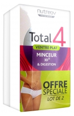 Nutreov Total 4 Ventre Plat Minceur 3D Lot de 2 x 30 Gélules Nutreov Total 4 Ventre Plat Minceur 3D Lot de 2 x 30 Gélules