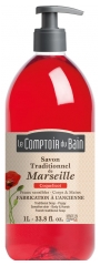 Le Comptoir du Bain Poppy Marseille Traditional Soap 1L Le Comptoir du Bain Poppy Marseille Traditional Soap 1L