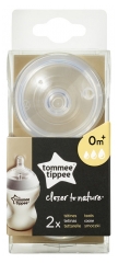 Tommee Tippee Näher an der Natur 2 Zitzen Variabler Fluss 0 Monate und + Tommee Tippee Näher an der Natur 2 Zitzen Variabler Fluss 0 Monate und +