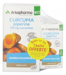 Arkopharma Arkogélules Cúrcuma Piperina Orgánica 130 Cápsulas + 40 Cápsulas Ofrecidas Arkopharma Arkogélules Cúrcuma Piperina Orgánica 130 Cápsulas + 40 Cápsulas Ofrecidas