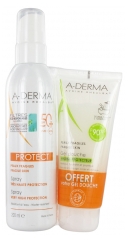 Aderma Protect Spray Très Haute Protection SPF 50+ 200 ml + Gel Douche Hydra-Protecteur 100 ml Offert Aderma Protect Spray Très Haute Protection SPF 50+ 200 ml + Gel Douche Hydra-Protecteur 100 ml Offert