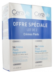 CeraVe SA Crème Pieds Régénérante Lot de 2 x 88 ml CeraVe SA Crème Pieds Régénérante Lot de 2 x 88 ml