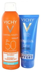 Vichy Idéal Soleil Brume Hydratante Invisible SPF 50 200 ml + Lait Apaisant Après-Soleil 100 ml Offert Vichy Idéal Soleil Brume Hydratante Invisible SPF 50 200 ml + Lait Apaisant Après-Soleil 100 ml Offert