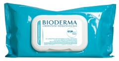 Bioderma ABCDerm H2O 60 Lingettes Nettoyantes Ultra-Douceur