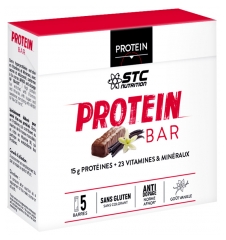 STC Nutrition Barres Protéinées Goût Vanille 5 Barres x 45 g STC Nutrition Barres Protéinées Goût Vanille 5 Barres x 45 g