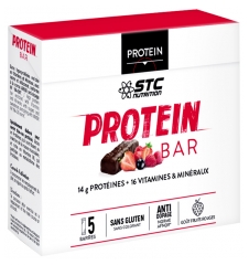 STC Nutrition Barres Protéinées Goût Fruits Rouges 5 Barres x 46 g STC Nutrition Barres Protéinées Goût Fruits Rouges 5 Barres x 46 g