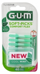 GUM Soft Picks Comfort Flex Cool Mint 40 Unités GUM Soft Picks Comfort Flex Cool Mint 40 Unités
