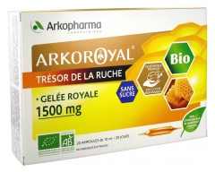Arkopharma Arko Royal Trésor de la Ruche Gelée Royale 1500 mg Sans Sucre Bio 20 Ampoules Arkopharma Arko Royal Trésor de la Ruche Gelée Royale 1500 mg Sans Sucre Bio 20 Ampoules