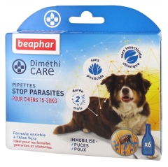 Beaphar Diméthicare Stop Parasites Chiens 15-30 Kg 6 Pipettes Beaphar Diméthicare Stop Parasites Chiens 15-30 Kg 6 Pipettes
