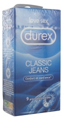 Durex Classic Jeans 9 Préservatifs Durex Classic Jeans 9 Préservatifs