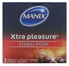 Manix Xtra Pleasure 3 Préservatifs Manix Xtra Pleasure 3 Préservatifs