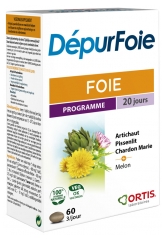 Ortis Foie MethoDraine Dépur' Foie 60 Comprimés Ortis Foie MethoDraine Dépur' Foie 60 Comprimés