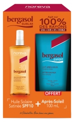 Noreva Bergasol Sublim Huile Solaire Satinée SPF10 125 ml + Expert Lait Après-Soleil 100 ml Offert Noreva Bergasol Sublim Huile Solaire Satinée SPF10 125 ml + Expert Lait Après-Soleil 100 ml Offert