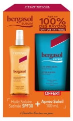 Noreva Bergasol Sublim Huile Solaire Satinée SPF30 125 ml + Expert Lait Après-Soleil 100 ml Offert Noreva Bergasol Sublim Huile Solaire Satinée SPF30 125 ml + Expert Lait Après-Soleil 100 ml Offert