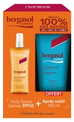 Noreva Bergasol Sublim Huile Solaire Satinée SPF50 125 ml + Expert Lait Après-Soleil 100 ml Offert Noreva Bergasol Sublim Huile Solaire Satinée SPF50 125 ml + Expert Lait Après-Soleil 100 ml Offert