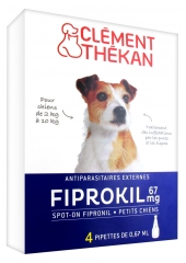 Clément Thékan Fiprokil 67 mg Petits Chiens 4 Pipettes Clément Thékan Fiprokil 67 mg Petits Chiens 4 Pipettes