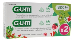 GUM Kids Dentifrice Fluoré 2-6 Ans Lot de 2 x 50 ml GUM Kids Dentifrice Fluoré 2-6 Ans Lot de 2 x 50 ml