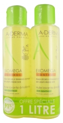 Aderma Exomega Control Huile Lavante Émolliente Anti-Grattage Lot de 2 x 500 ml Aderma Exomega Control Huile Lavante Émolliente Anti-Grattage Lot de 2 x 500 ml