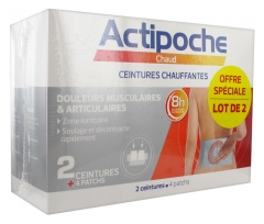 Cooper Actipoche 2 Ceintures Chauffantes Douleurs Musculaires & Articulaires + 4 Patchs Lot de 2 Cooper Actipoche 2 Ceintures Chauffantes Douleurs Musculaires & Articulaires + 4 Patchs Lot de 2
