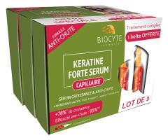 Biocyte Anti-Chute Keratine Forte Serum Lot de 3 x 5 Ampoules Biocyte Anti-Chute Keratine Forte Serum Lot de 3 x 5 Ampoules
