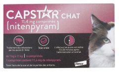 Elanco Capstar Chat de 1 à 11 kg 6 Comprimés Elanco Capstar Chat de 1 à 11 kg 6 Comprimés