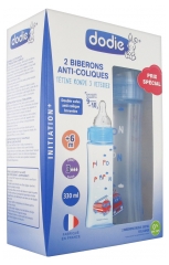 Dodie Anti-Colic Baby Bottle Initiation+ 330ml Fast Flow Batch of 2 Bottles Dodie Anti-Colic Baby Bottle Initiation+ 330ml Fast Flow Batch of 2 Bottles