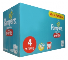 Pampers Baby-Dry Nappy Pants 92 Couches-Culottes Taille 4 (9-15 kg) Pampers Baby-Dry Nappy Pants 92 Couches-Culottes Taille 4 (9-15 kg)
