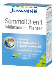Juvamine Sommeil 3en1 Mélatonine + Plantes 30 Gélules Juvamine Sommeil 3en1 Mélatonine + Plantes 30 Gélules