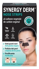 Synergy Derm Nose Strips Charbon Végétal 4 Patchs Synergy Derm Nose Strips Charbon Végétal 4 Patchs