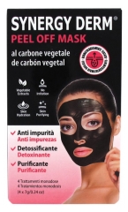 Incarose Synergy Derm Peel Off Mask au Charbon Végétal 4 x 7 g