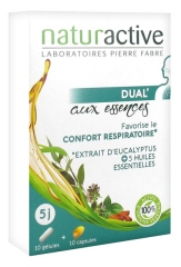 Naturactive Dual' aux Essences Confort Respiratoire 10 Gélules + 10 Capsules Naturactive Dual' aux Essences Confort Respiratoire 10 Gélules + 10 Capsules