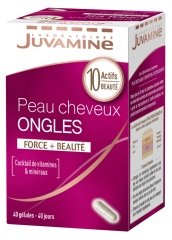 Juvamine Peau Cheveux Ongles 40 Gélules Juvamine Peau Cheveux Ongles 40 Gélules