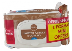 Gifrer Lingettes Nettoyantes à l'Huile d'Olive Vierge Lot de 2 x 70 Lingettes + 25 Lingettes Offertes Gifrer Lingettes Nettoyantes à l'Huile d'Olive Vierge Lot de 2 x 70 Lingettes + 25 Lingettes Offertes