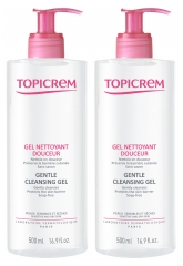 Topicrem Gel Nettoyant Douceur Corps & Cheveux Lot de 2 x 500 ml Topicrem Gel Nettoyant Douceur Corps & Cheveux Lot de 2 x 500 ml