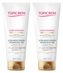 Topicrem Ultra-Hydratant Hâle Progressif Lot de 2 x 200 ml Topicrem Ultra-Hydratant Hâle Progressif Lot de 2 x 200 ml
