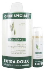 Klorane Shampooing Extra-Doux au Lait d'Avoine 400 ml + Shampooing Sec Extra-Doux au Lait d'Avoine 50 ml Offert Klorane Shampooing Extra-Doux au Lait d'Avoine 400 ml + Shampooing Sec Extra-Doux au Lait d'Avoine 50 ml Offert