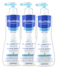 Mustela Gentle Cleansing Gel 3 x 500ml Mustela Gentle Cleansing Gel 3 x 500ml