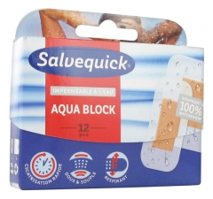 Salvequick Aqua Block 12 Dressings