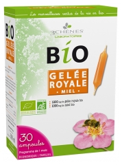 Les 3 Chênes Bio Gelée Royale Miel 30 Ampoules Les 3 Chênes Bio Gelée Royale Miel 30 Ampoules