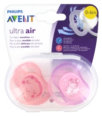 Avent 2 Schnuller Ultra Air 0-6 Monate Avent 2 Schnuller Ultra Air 0-6 Monate