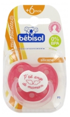 Bébisol Sucette P'tit ange P'tit coeur Physiologique Silicone +6 mois Bébisol Sucette P'tit ange P'tit coeur Physiologique Silicone +6 mois