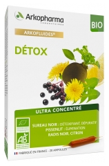 Arkopharma Arkofluides Détox Bio 20 Ampoules Arkopharma Arkofluides Détox Bio 20 Ampoules